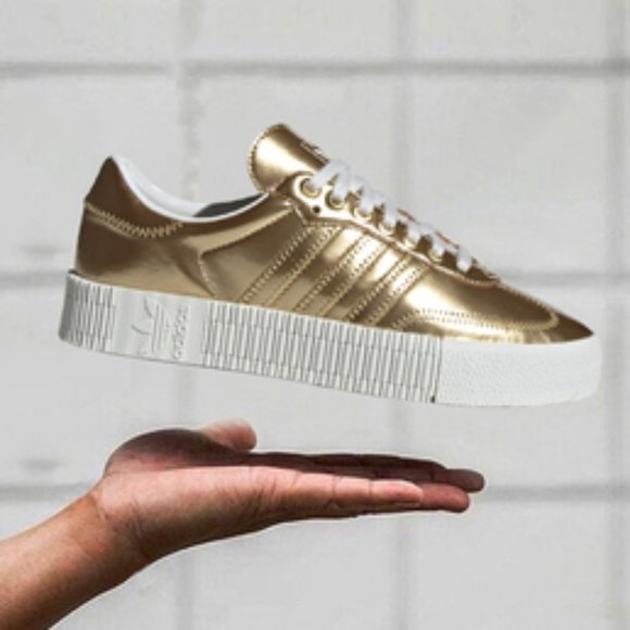 ADIDAS Originals Sambarose Gold Sneakers - Picture 2 of 10